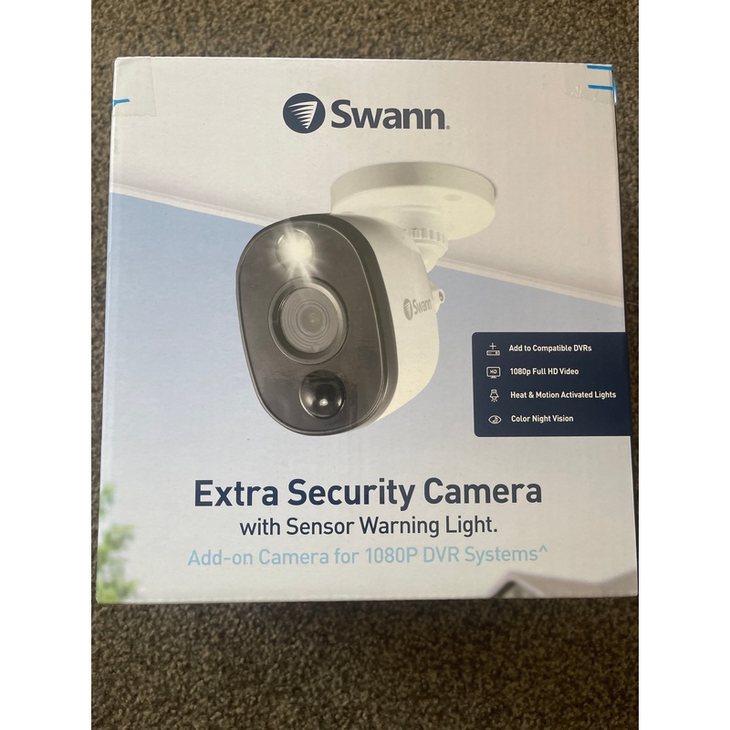 Swann Extra security camera with sensor warning light.