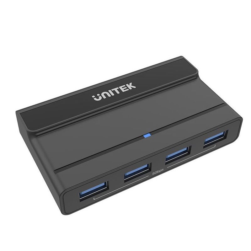 UNITEK 4-Port KVM Switcher with 4x USB-A 3.0 Ports. Share USB Devices Between 2x Laptops/PC”s, Up to 5Gbps Transfer Speed, LED Indicator, Plug & Play. Inc USB-A to C & USB-A to DC Cables
