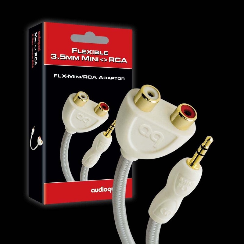 AUDIOQUEST FLX-Mini splitter 3.5mm mini male stereo to 2 x 3.5mm female stereo. Metal – solid perfect-surface copperplus. Length – 15cm 7-10 Day Lead Time