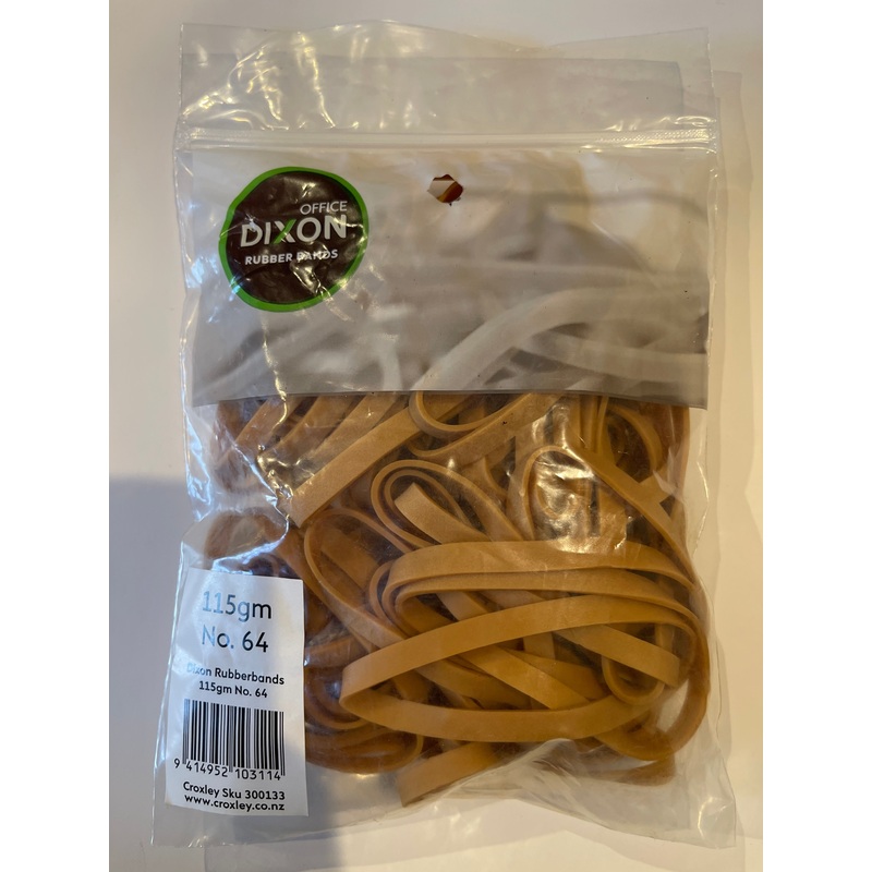 Dixon Rubber bands 115gm No. 64