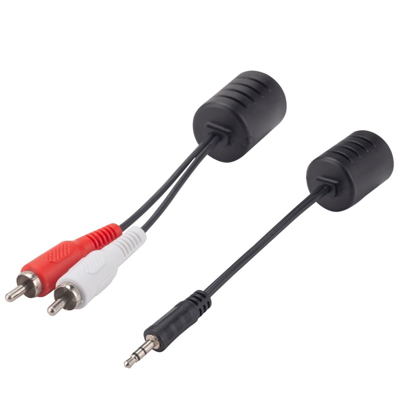 DYNAMIX Stereo 3.5mm Connector to RJ45 Adapter & 2x RCA Connectors to RJ45 Adapter. Max Distance 50m, Sold as a Pair.
