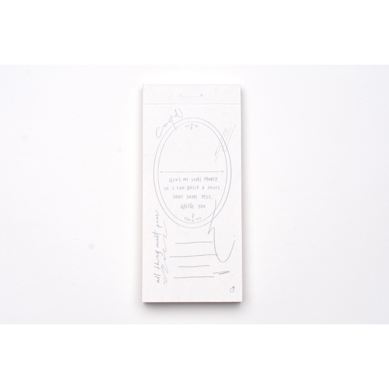Mr. Eggplants Tracing Paper Memo Pad
