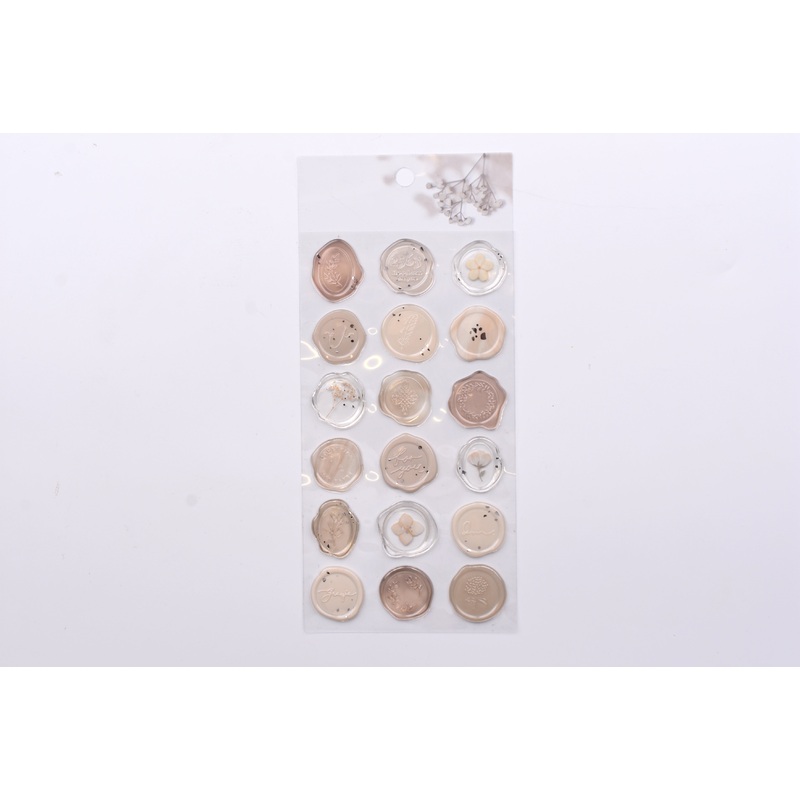 Sealing Dear Clear Sticker – Brown