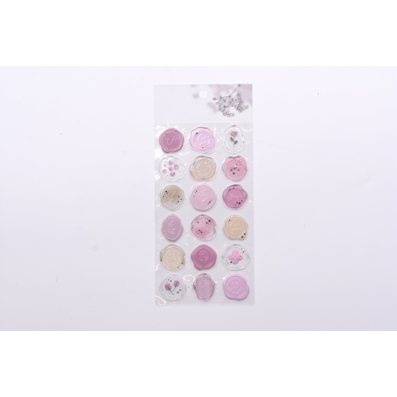 Sealing Dear Clear Sticker – Pink