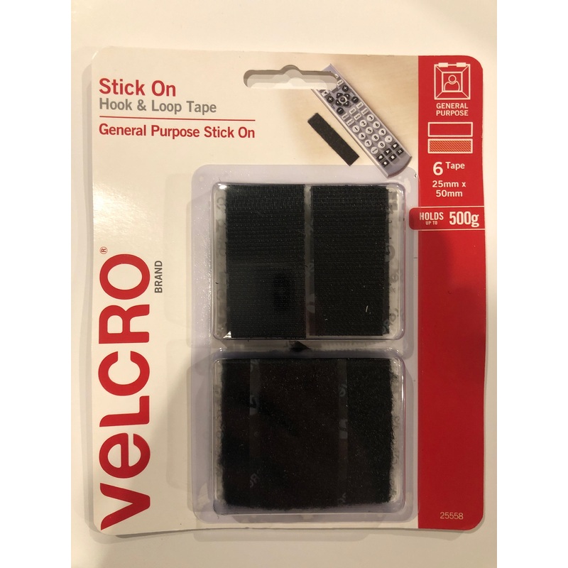VELCRO Brand Stick On Hook & Loop Tape – General Purpose (6 Pack)