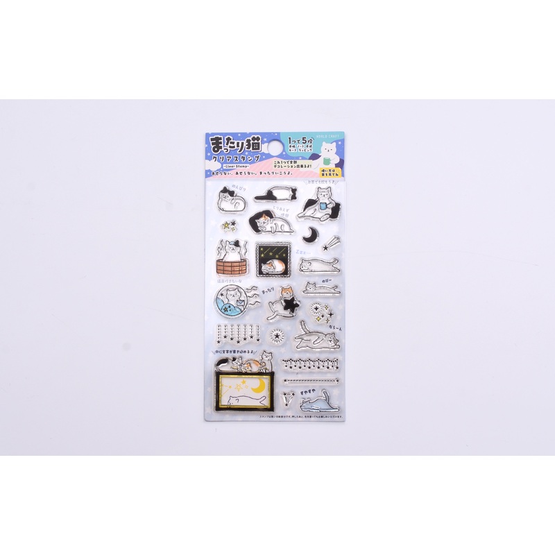 WORLD CRAFT Clear Stamp – Relaxing Cat