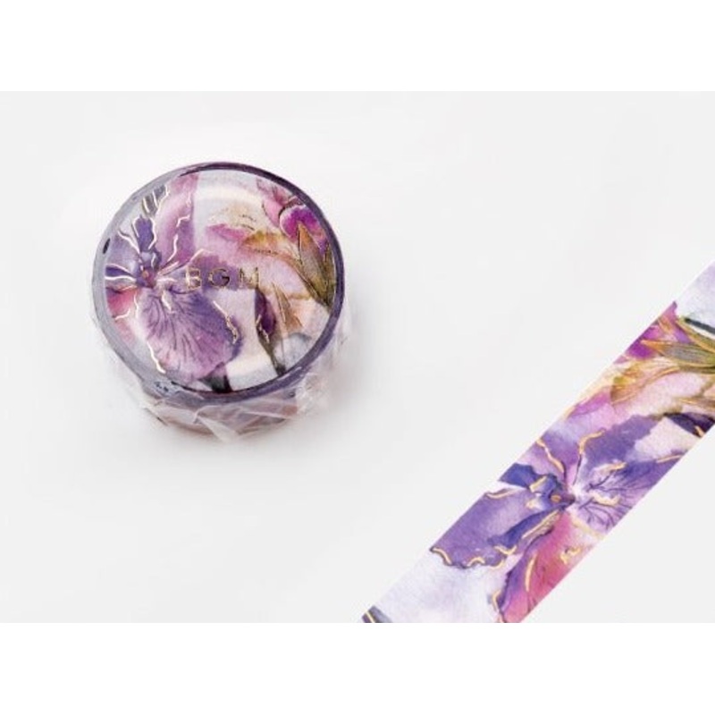 BGM Washi Tape – Watercolor Iris