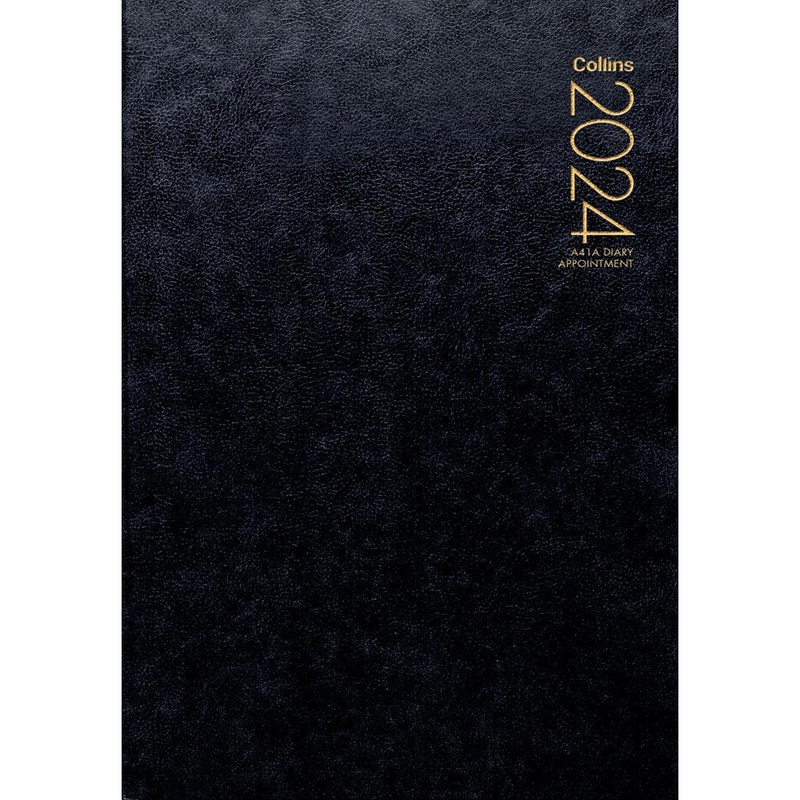 Collins Diary A41A Black Appointment Even Year