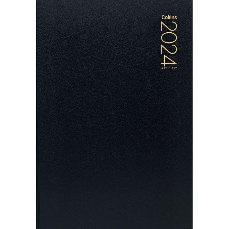 Collins Diary A42 Black Even Year