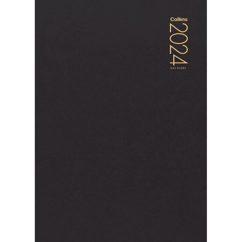 Collins Diary A43 Black Even Year