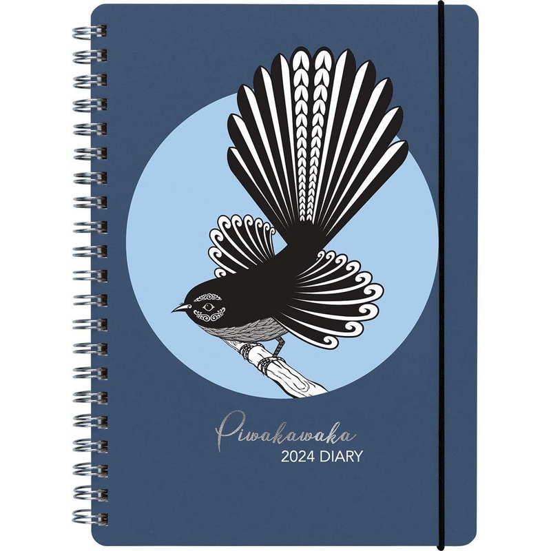 Collins Diary A51 Wiro New Zealand Birds Piwakawaka Even Year