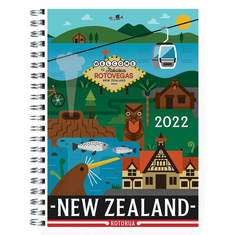 Collins Diary A53 Cities Wiro PP With Note Pad Even Year