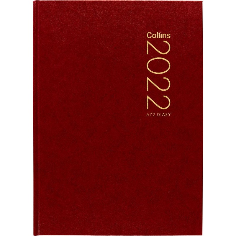 Collins Diary A72 Red Even Year