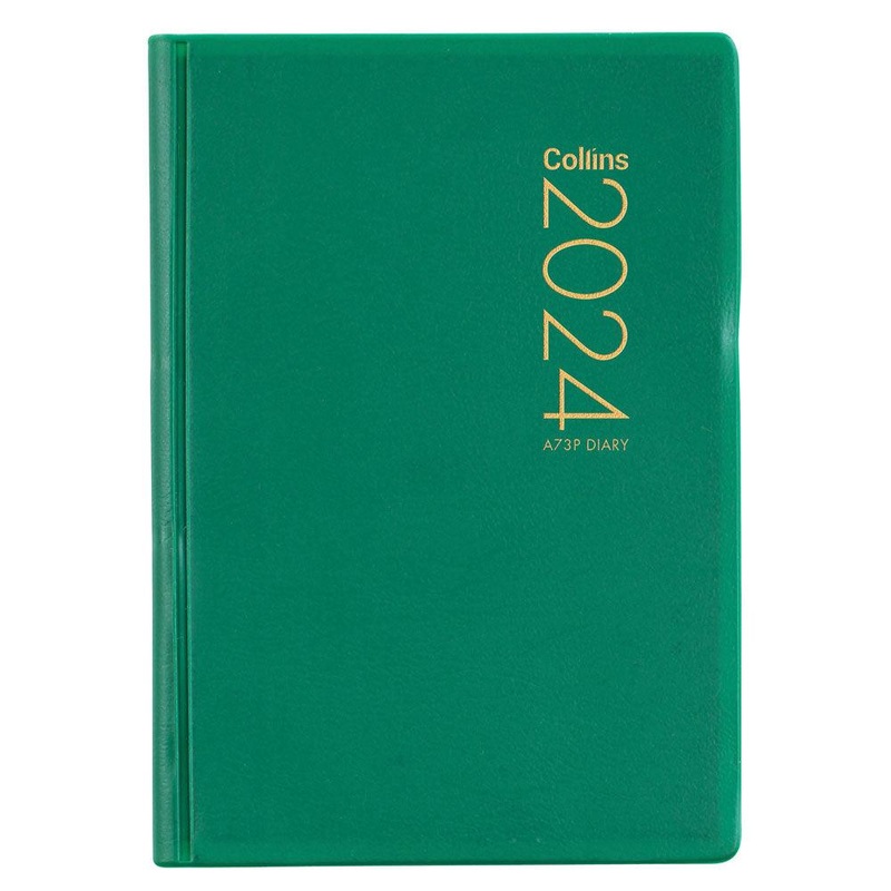 Collins Diary A73P Green Even Year