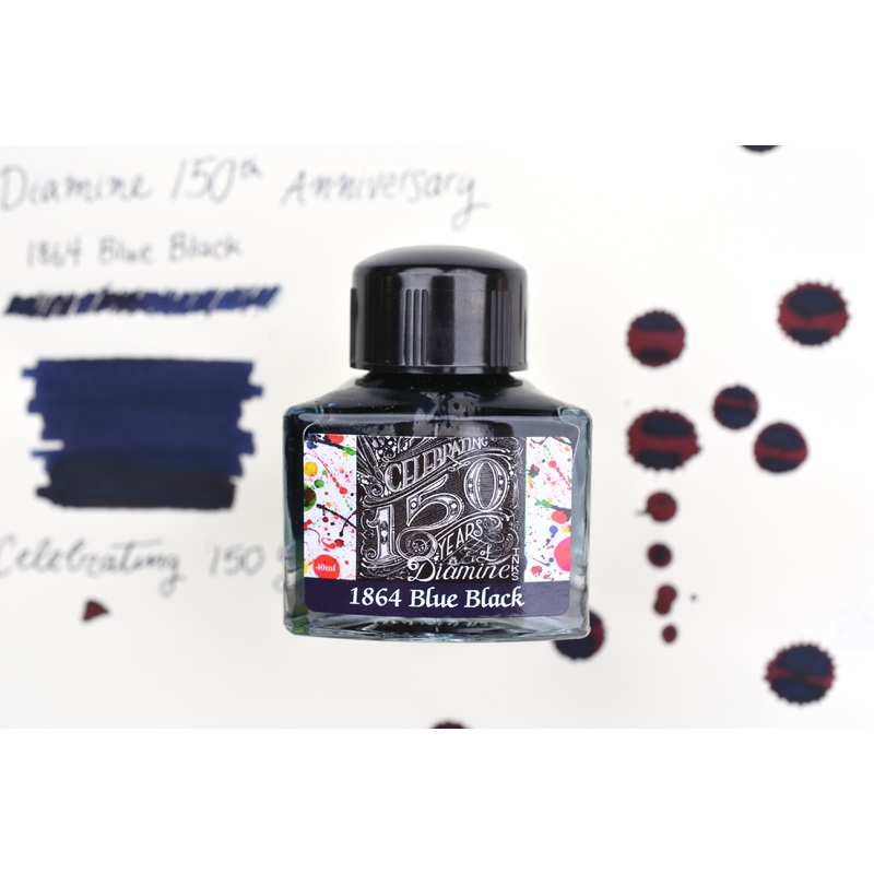 Diamine Fountain Pen Ink – 150th Anniversary Series – 1864 Blue Black