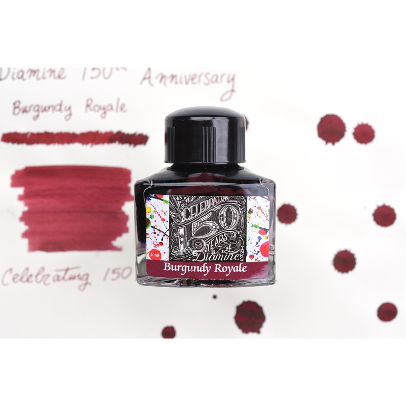 Diamine Fountain Pen Ink – 150th Anniversary Series – Burgundy Royale