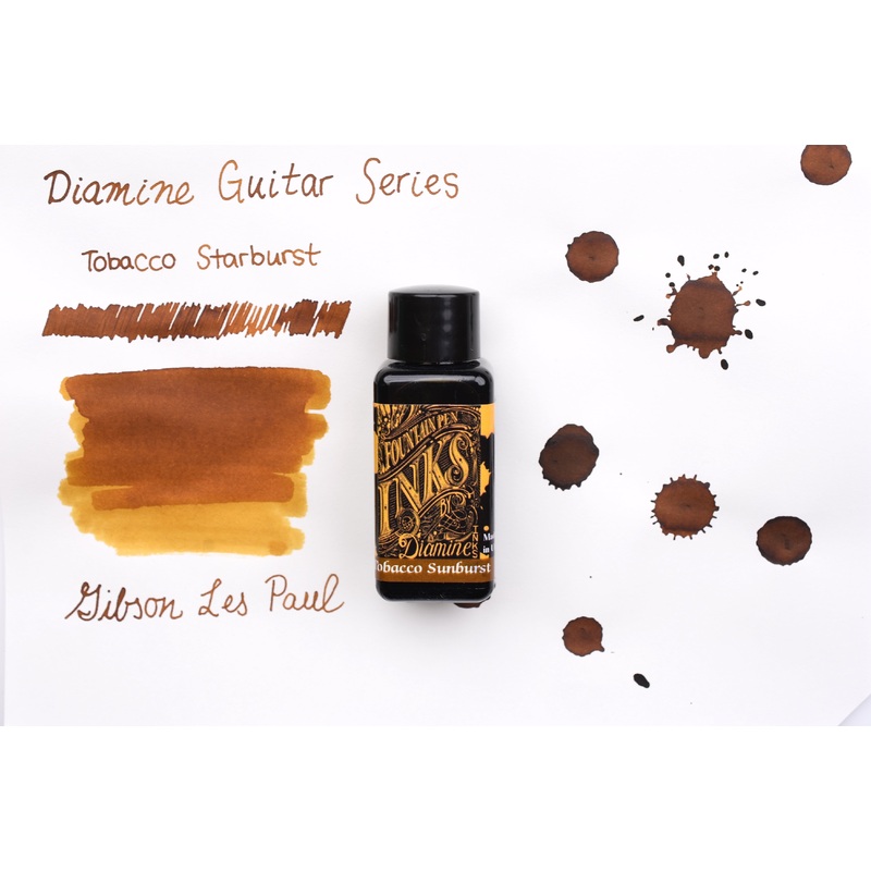 Diamine Fountain Pen Ink – Gibson Les Paul Guitar Series – Tobacco Burst