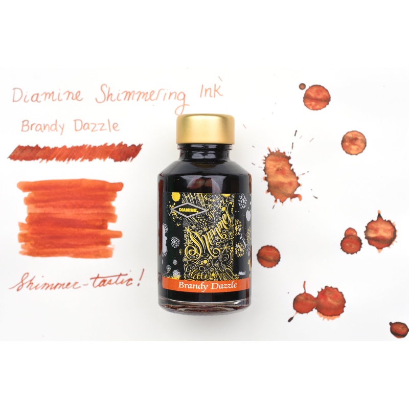 Diamine Shimmer Ink – Brandy Dazzle – 50mL