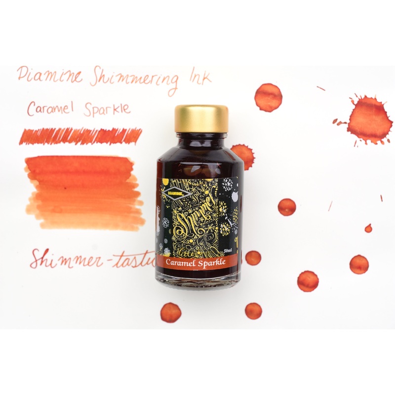 Diamine Shimmer Ink – Caramel Sparkle – 50mL