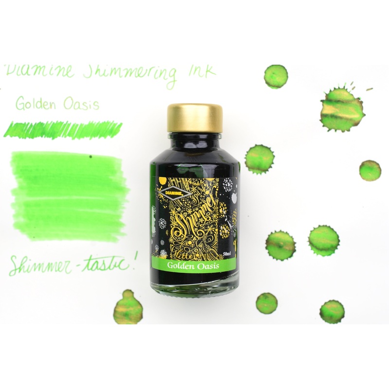 Diamine Shimmer Ink – Golden Oasis – 50mL