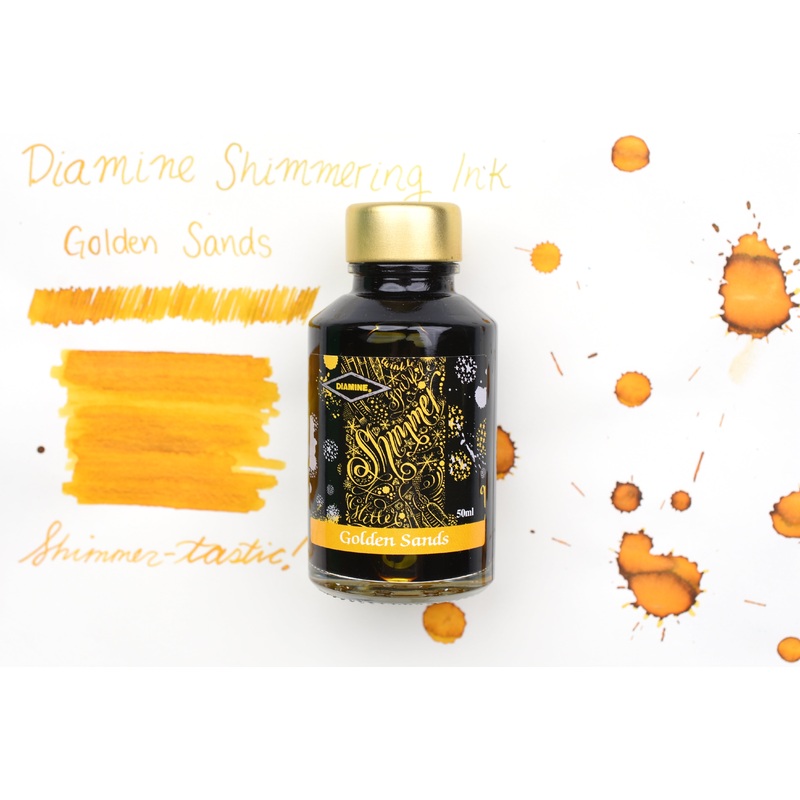 Diamine Shimmer Ink – Golden Sands – 50mL