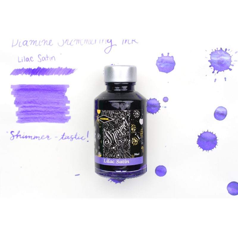 Diamine Shimmer Ink – Lilac Satin – 50mL