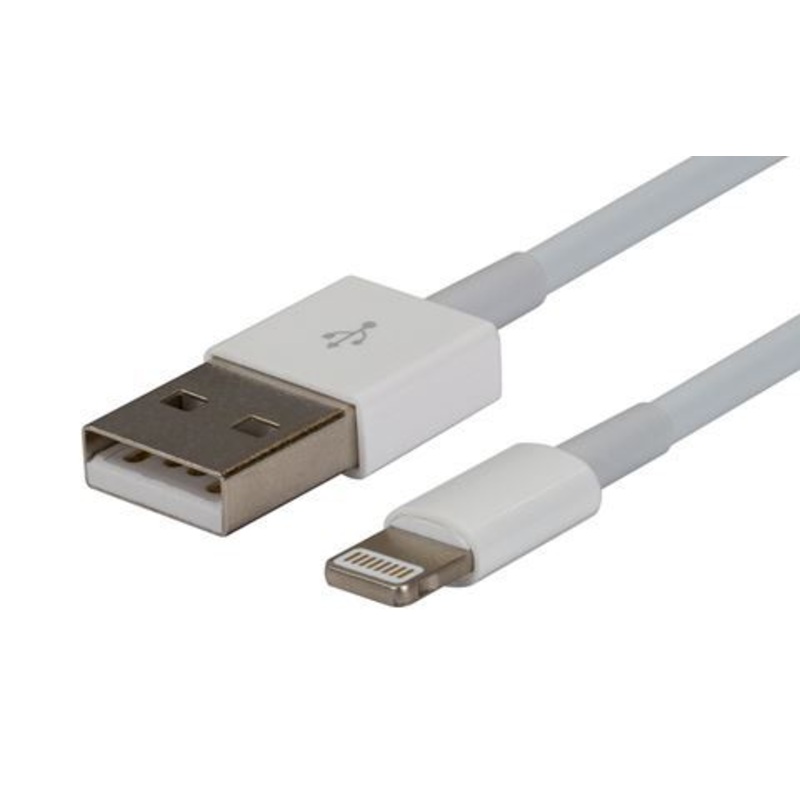 DYNAMIX 2m USB-A to Lightning Charge & Sync Cable. For Apple iPhone, iPad, iPad mini & iPods *Not MFI Certified*