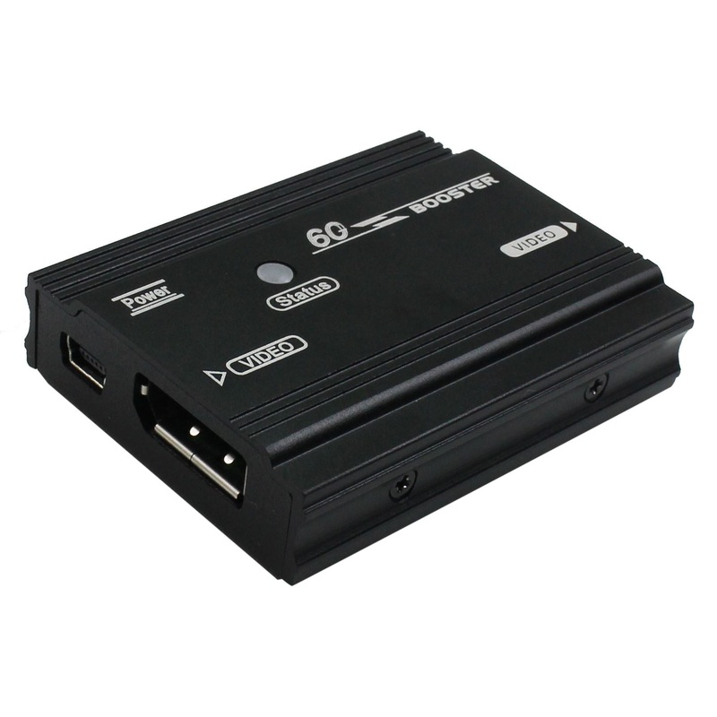 REXTRON 4K/UHD DisplayPort Video Booster with Auto EQ. Extend DP Signal up to 25M. HDTV, 3D HDTV, HDCP Compliant. Plug and Play.
