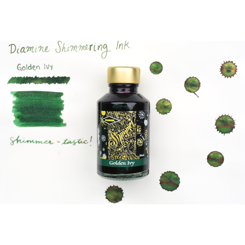 Diamine Shimmer Ink – Golden Ivy – 50mL