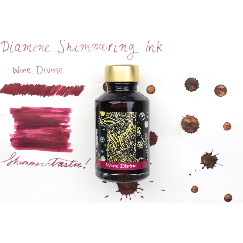 Diamine Shimmer Ink – Wine Divine – 50mL
