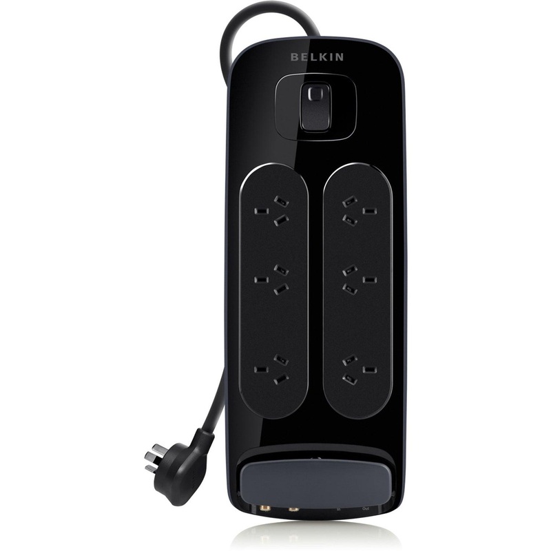 PRO SERIES 6-WAY SURGE PROTECTOR W/F-TYP