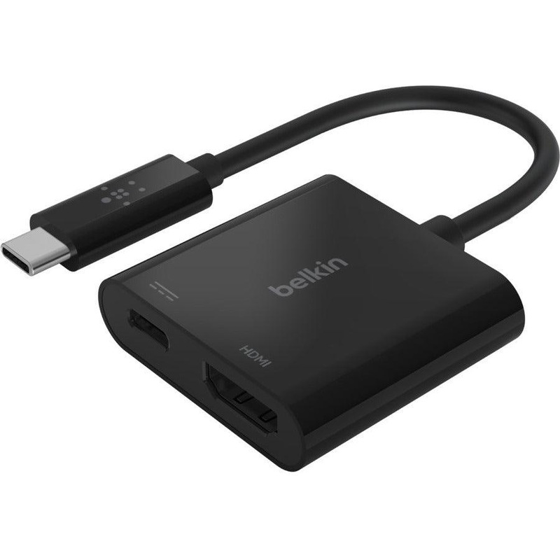 USB-C TO HDMI ADAPTER W 60W PD BLK