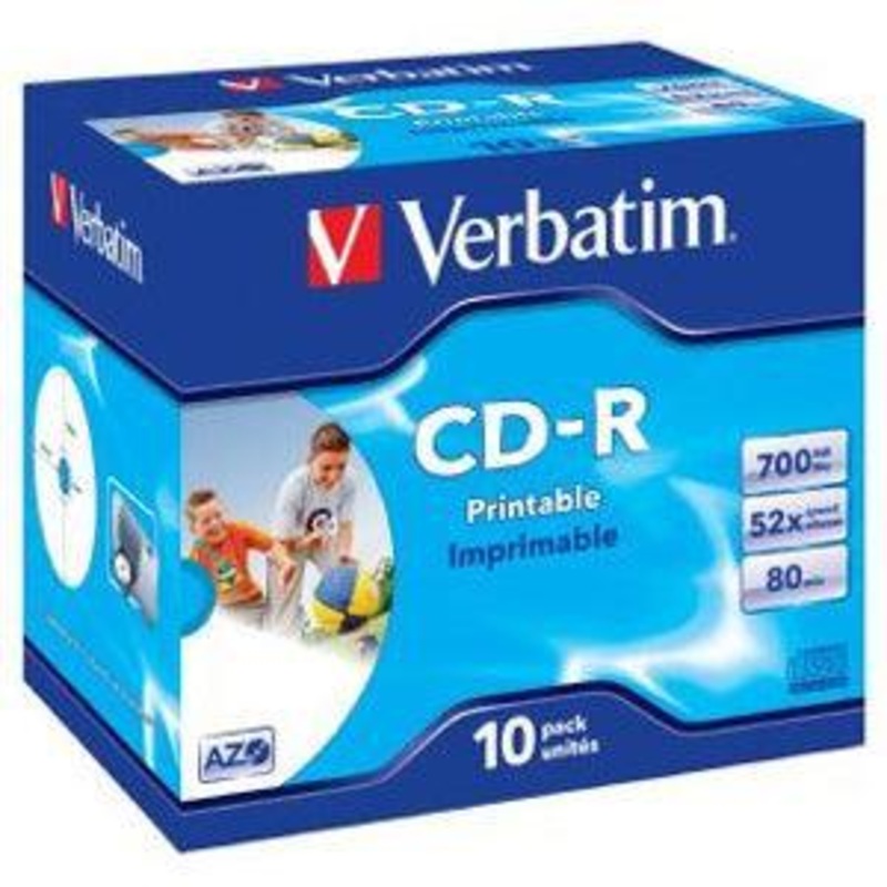 CD-R 10pk Wide InkJet