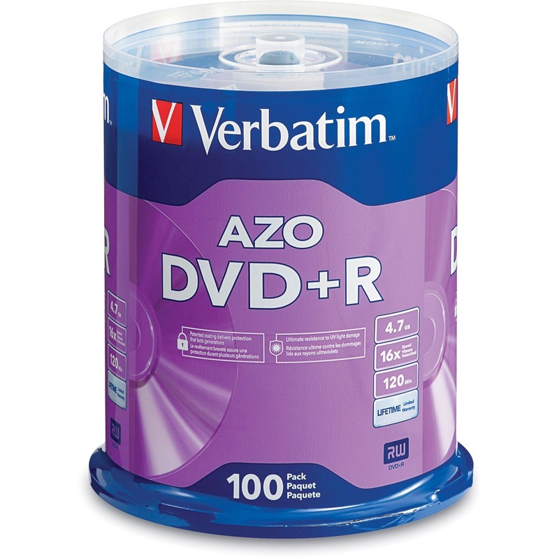 DVD+R 4.7GB 100Pk Spindle 16x