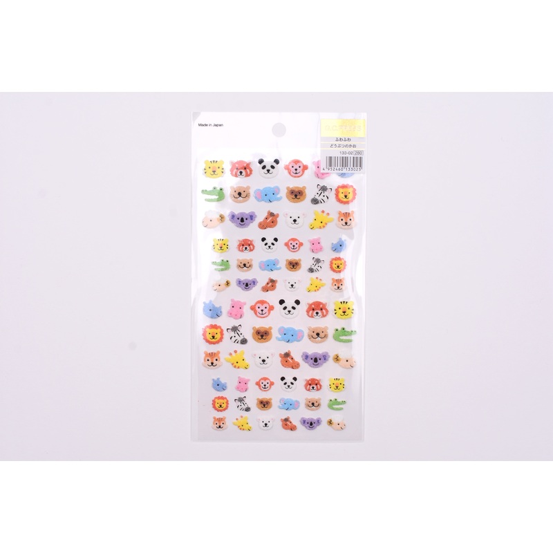 G.C. Press Fuzzy Stickers – Animal Faces