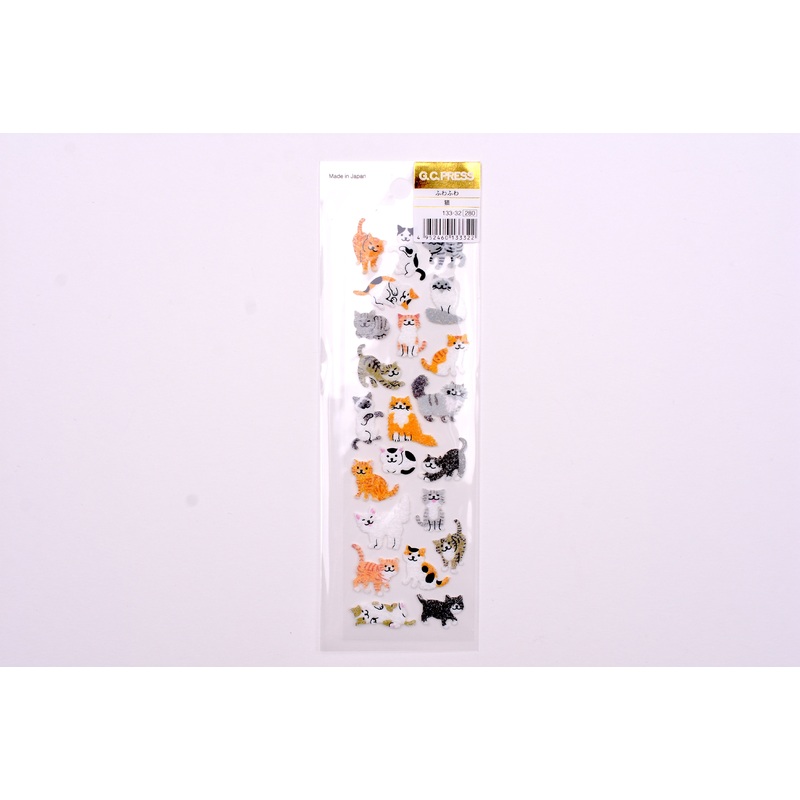 G.C. Press Fuzzy Stickers – Cats