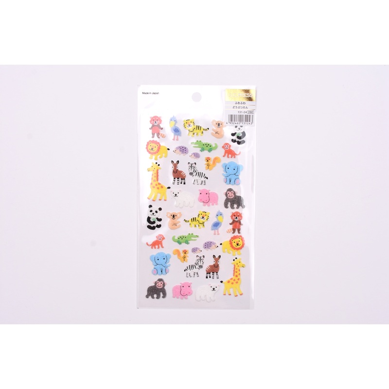 G.C. Press Fuzzy Stickers – Zoo Animals