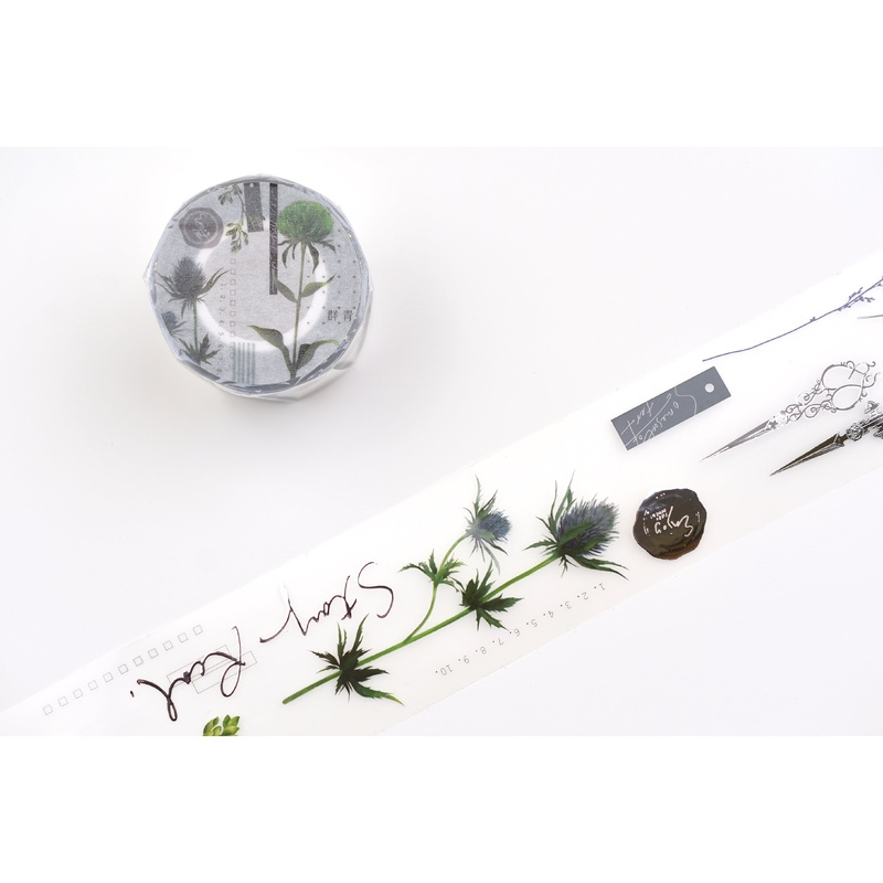 Some Sort of Fern Matte PET Tape – Botanical – Ultramarine