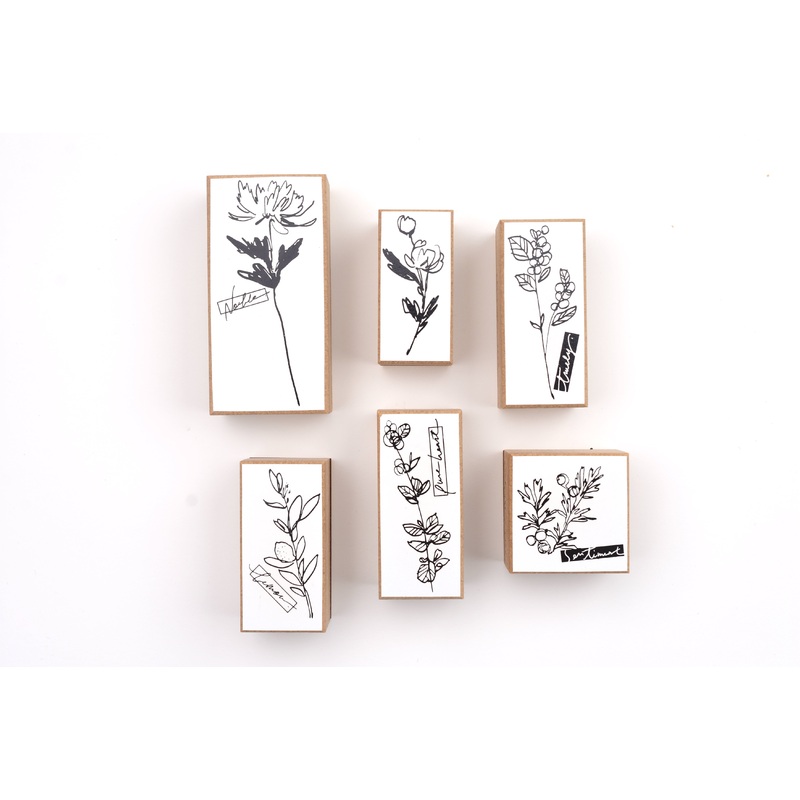 Some Sort of Fern Wooden Stamp – Birthday Flowers