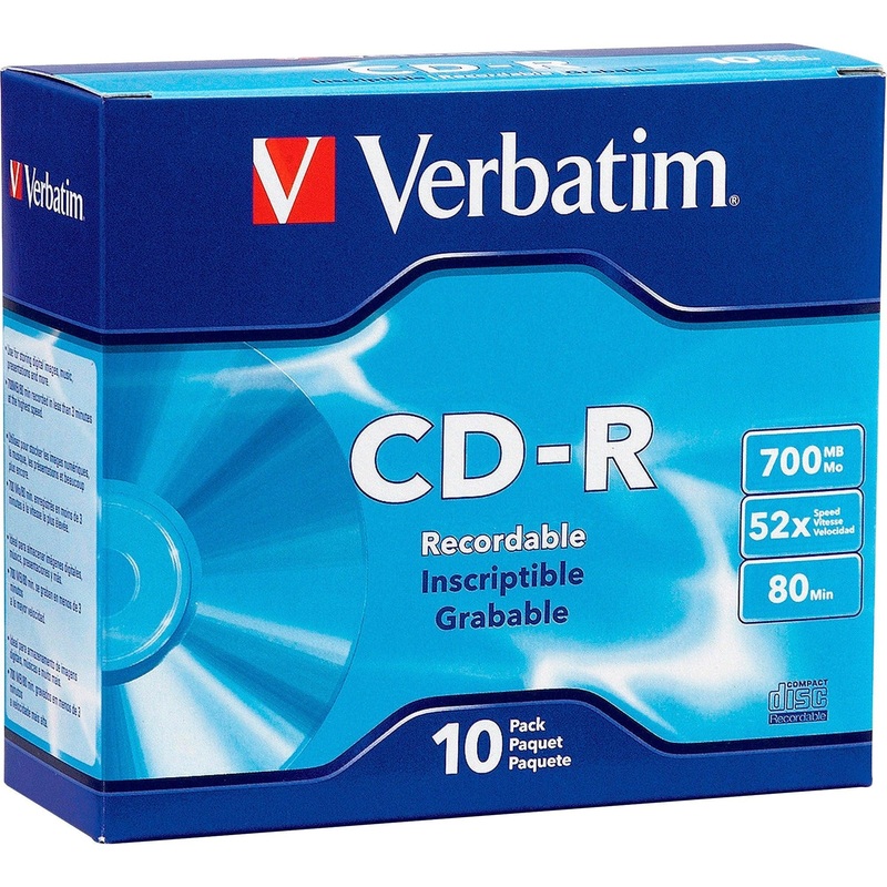 Verbatim CD-R 10pack Slim Case