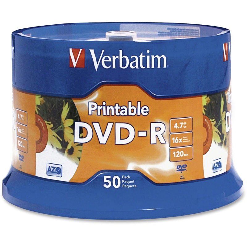 Verbatim DVD-R 50pack InkJet Printable