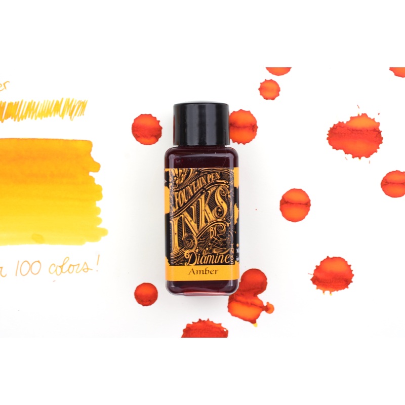 Diamine Fountain Pen Ink – Amber – 30mL