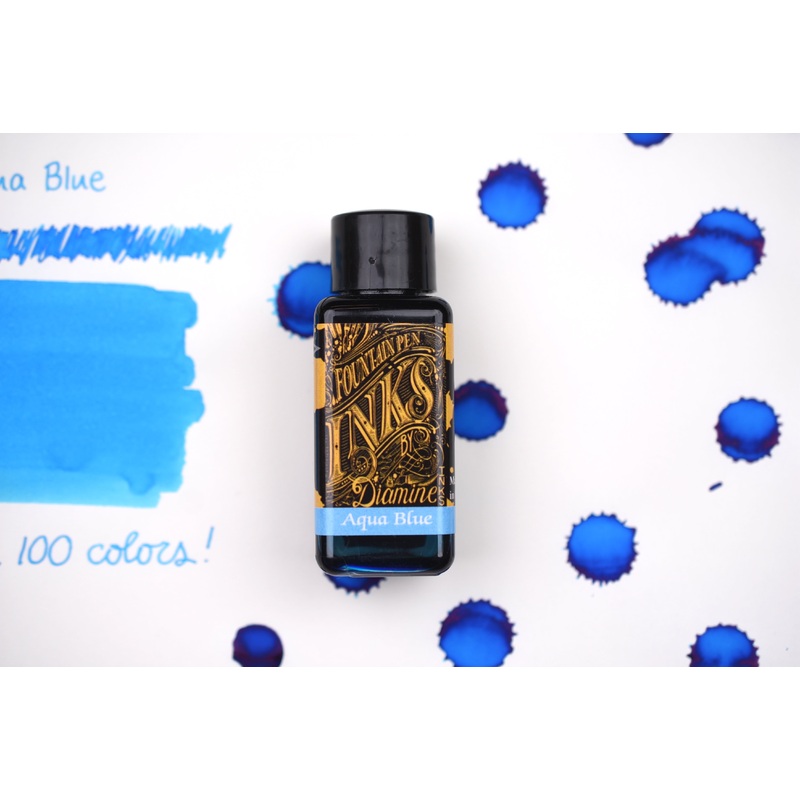 Diamine Fountain Pen Ink – Aqua Blue – 30mL
