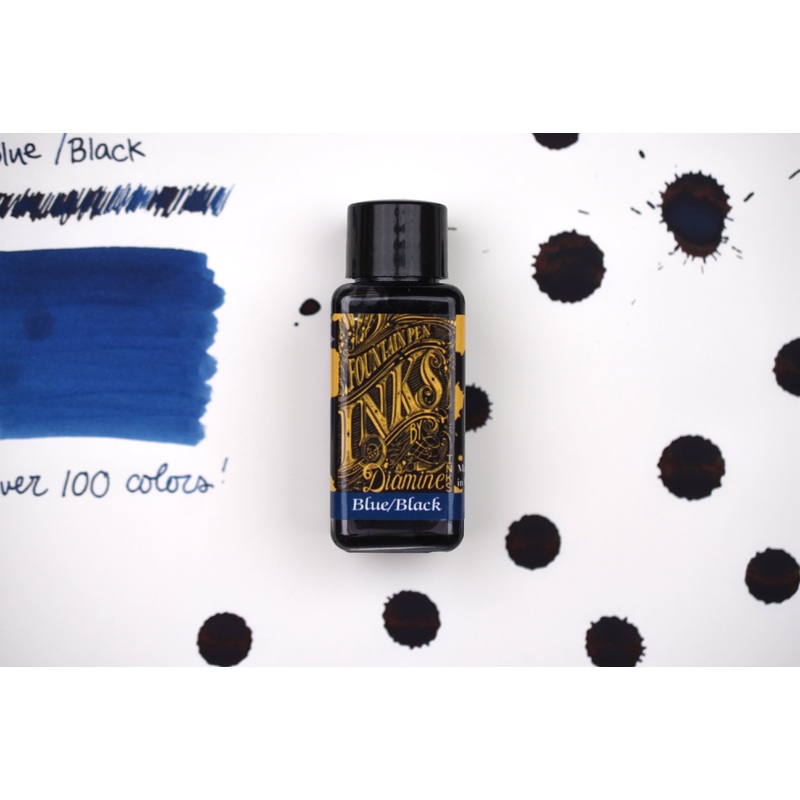 Diamine Fountain Pen Ink – Blue Black – 30mL
