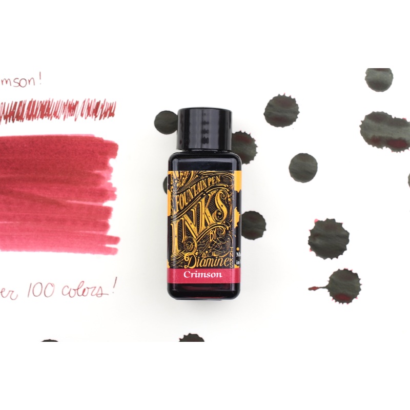 Diamine Fountain Pen Ink – Crimson – 30mL