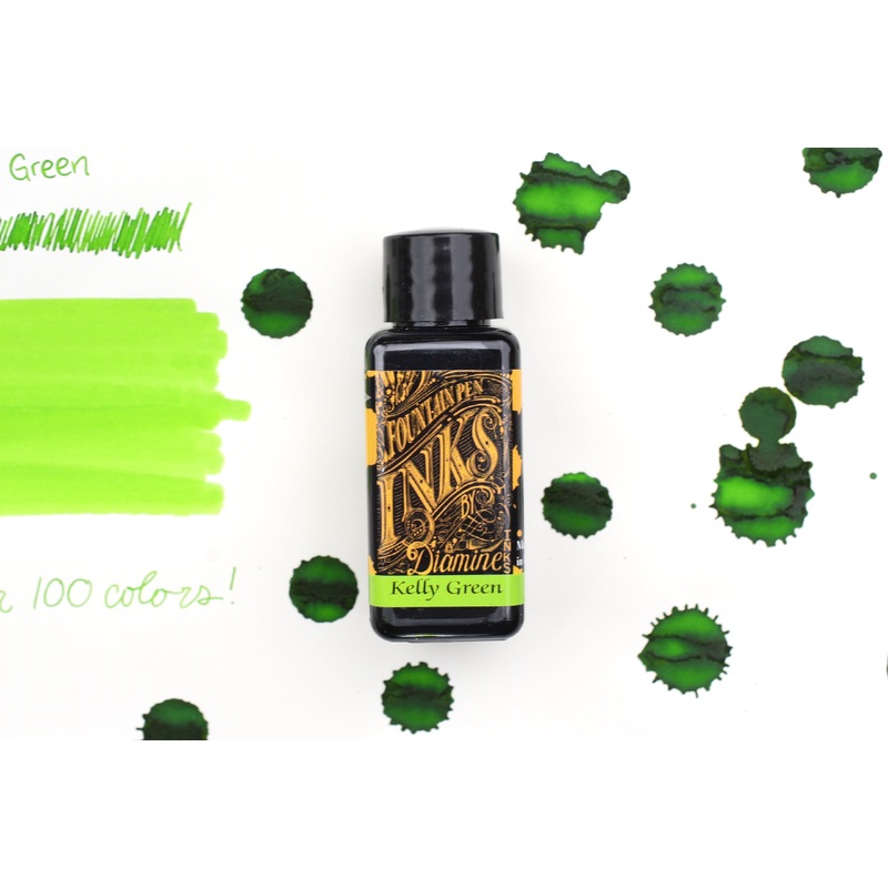 Diamine Fountain Pen Ink – Kelly Green – 30mL
