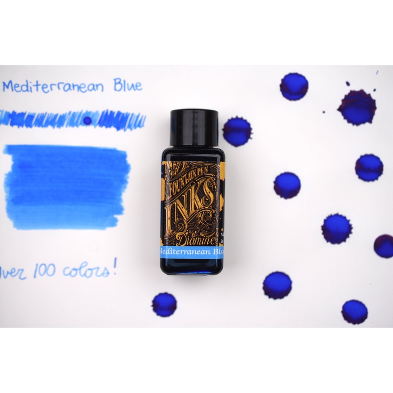 Diamine Fountain Pen Ink – Mediterranean Blue – 30mL