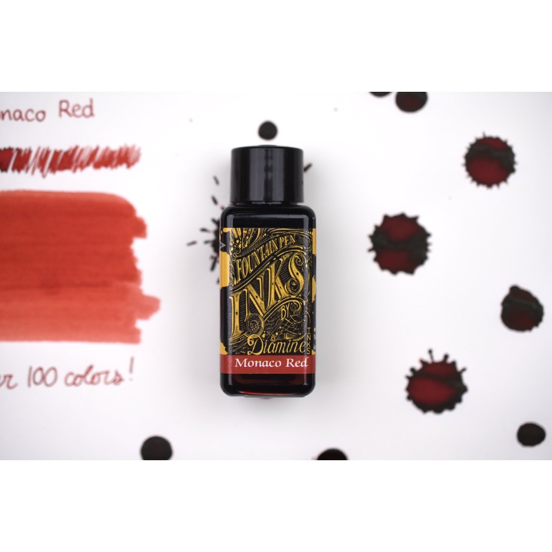 Diamine Fountain Pen Ink – Monaco Red – 30mL