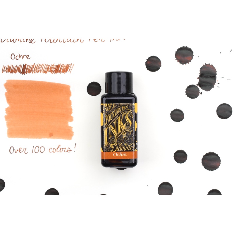 Diamine Fountain Pen Ink – Ochre – 30mL