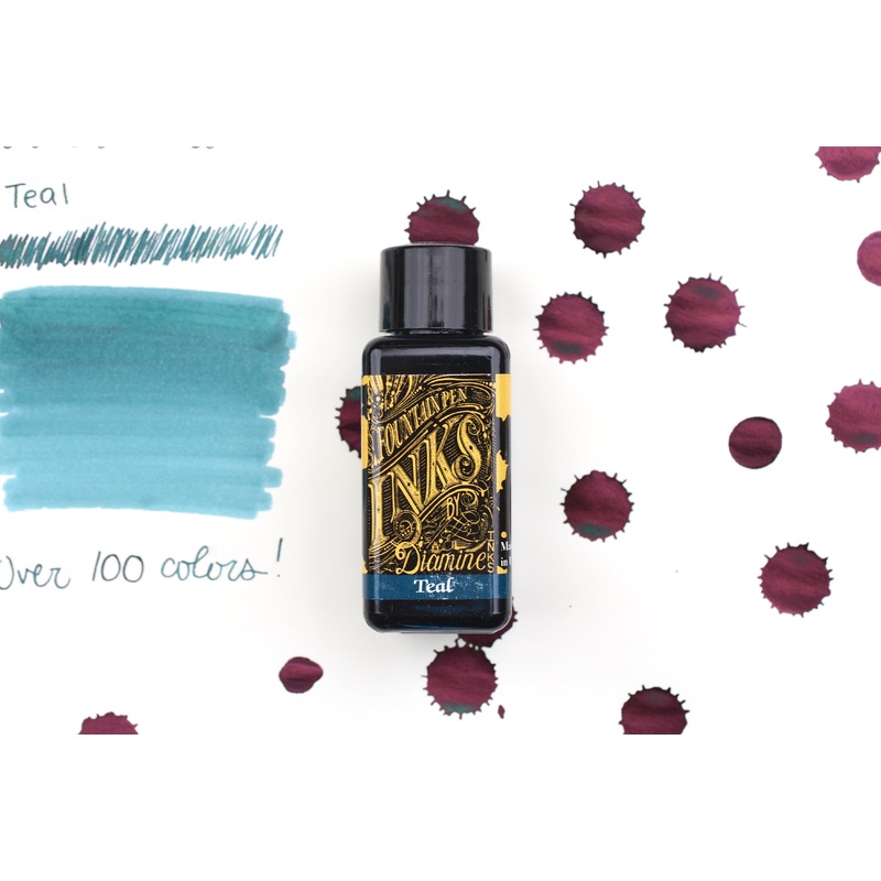 Diamine Fountain Pen Ink – Teal – 30mL